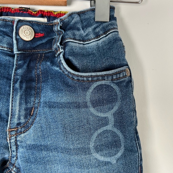 Mini Boden Harry Potter HP Jeans Denim Glasses Lightening Bolt Scar 3Y - Picture 3 of 12